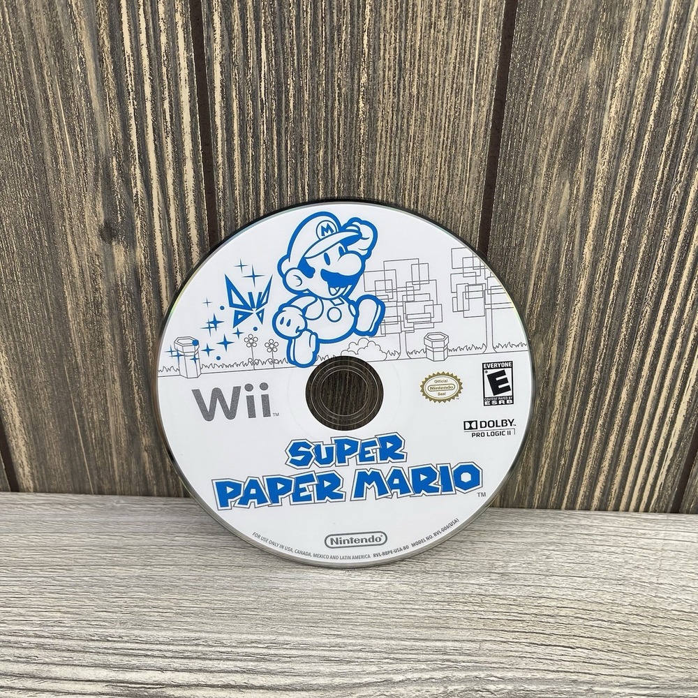 Super Paper Mario (Nintendo Wii) Disc Only Tested!!!